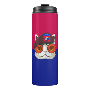 82. Luftlandedivision "Cool Cat" Thermosbecher