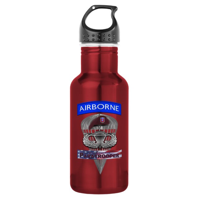 82. Luftlandedivision  Edelstahlflasche (Vorderseite)