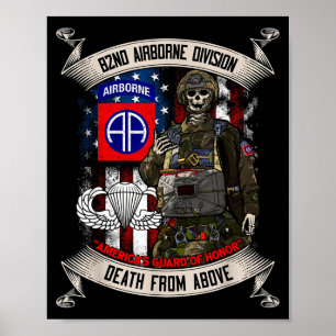 82. Luftlandedivision Fallschirmjäger Fort Bragg J Poster