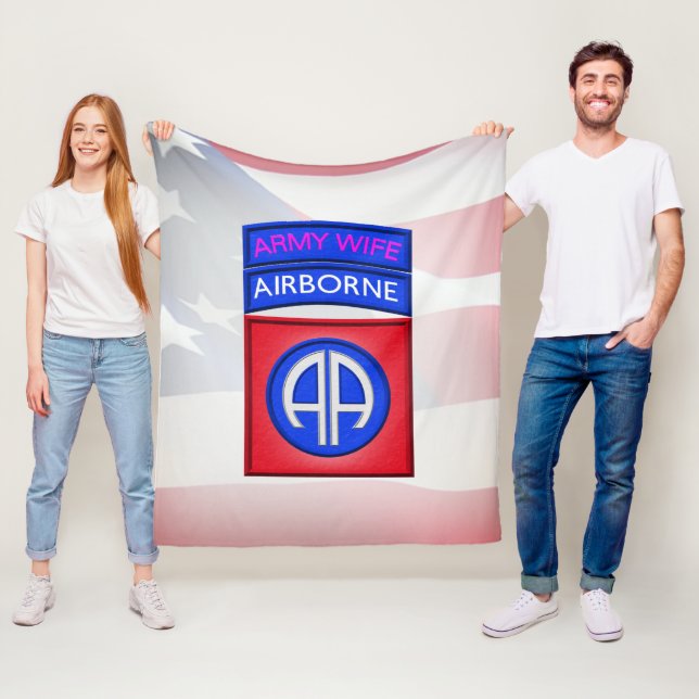 82. Luftlandedivision  Fleecedecke (Beispiel)