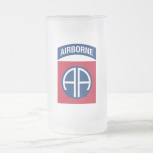 82. Luftlandedivision Insignie Militärveteran Mattglas Bierglas