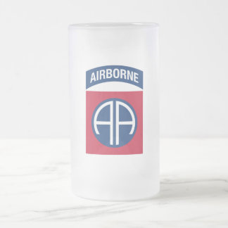 82. Luftlandedivision Insignie Militärveteran Mattglas Bierglas
