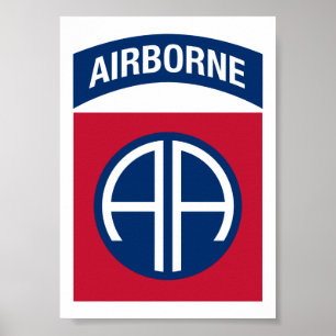82. Luftlandedivision Insignie Militärveteran Poster