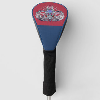 82. Luftlandedivision „Spiked Skull“ Div-Farben Golf Headcover