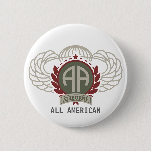 82. Luftlandedivision Vintage Button (Vorderseite)