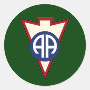 82d Im Flugzeug Division Recondo Taschenpflaster 2 Runder Aufkleber