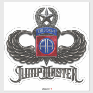 82e Sticker en vinyle de jumpmaster embarqué