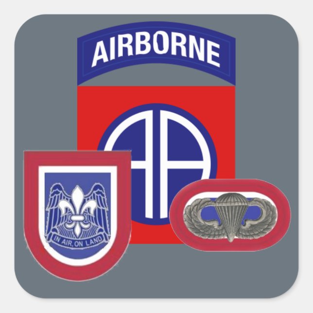 82E STICKERS AÉROBORNES (Devant)