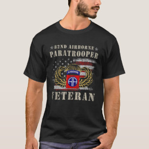 82e T-shirt vétéran parachutiste aéroporté