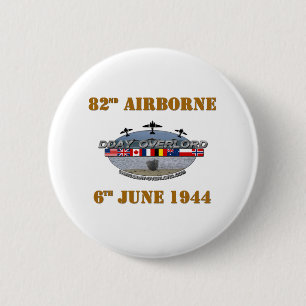 82nd Airborne Division 6t Uhr June 1944 Button