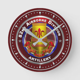 82nd Airborne Division  DIVARTY Runde Wanduhr