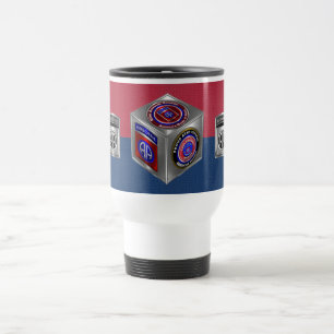 82nd Airborne Division Farben Stahlwürfel Reisebecher