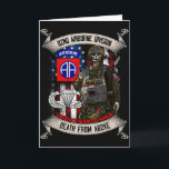 82nd Airborne Division Paratrooper Fort Bragg Jump Karte<br><div class="desc">82nd Airborne Division Paratrooper Fort Bragg Jump Wings</div>