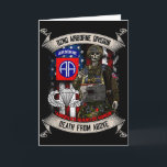82nd Airborne Division Paratrooper Fort Bragg Jump Karte<br><div class="desc">82nd Airborne Division Paratrooper Fort Bragg Jump Wings</div>