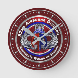 82nd Airborne Division   Runde Wanduhr