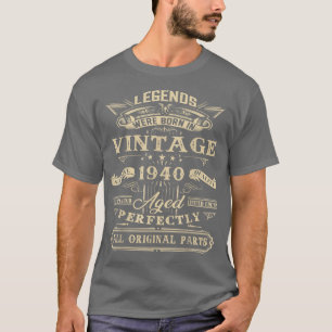 82nd Birthday Gift For Legends Born 1940 82 Yrs Ol T-Shirt
