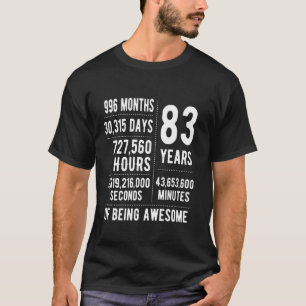 83. Geburtstag Männer Frauen Lustig 83 Jahre alt T-Shirt