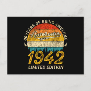 83 Jahre alt 1942 Retro Phantastisches 83. Geburts Postkarte