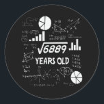 83 Years Old Bday Math Teacher 83rd Birthday Gift Runder Aufkleber<br><div class="desc">Birthday Design For anyone who's horoscope say difficult & Stubborn But totally worth.Wear it with pride at work,  school gym perfect to pair with shorts,  leggings or jeans for a casual yet trendy Look</div>
