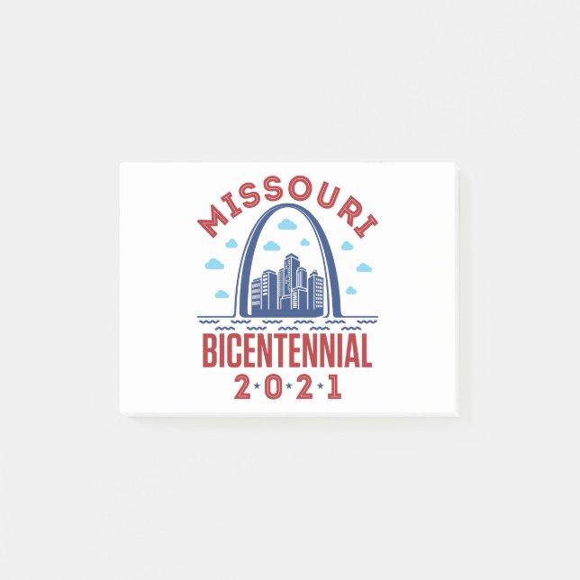 845701_Missouri Bicentennial 2021_LightShirt_10012 Post-it Klebezettel (Vorderseite)