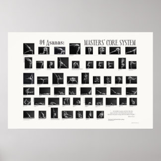84 Asanas: Master-Kernsystem Poster