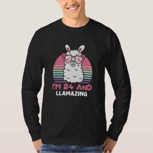 84. Geburtstag Llamazing Llama 84 Jahre alt Geburt T-Shirt