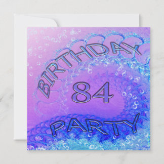 84. Geburtstagsfeier, Abstrakt und Bubb Einladung