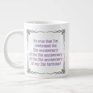 84 Jahre oder älter Jumbo-Tasse