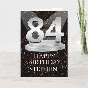 84th Birthday Spotlights Ajouter une carte de nom