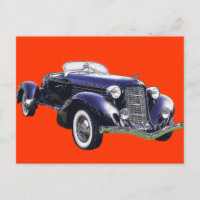 851 Auburn Boattail Speedster Auto Black Car