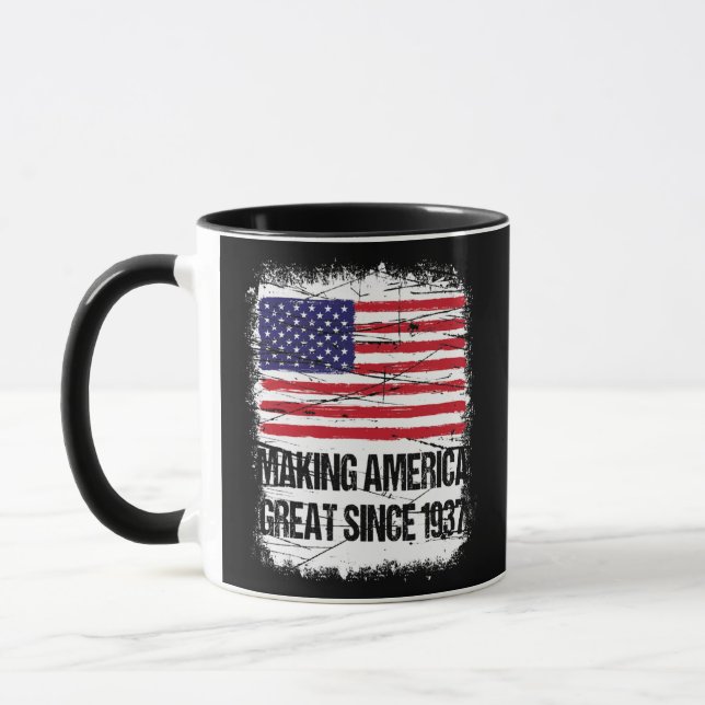85. Geburtstag Amerika als großartig seit 1937  Tasse (Links)