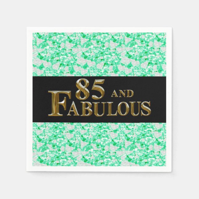 85. Geburtstag Serviette (Vorderseite)