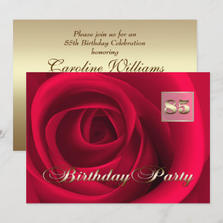 85. Geburtstagsfeier individuelle Einladungen