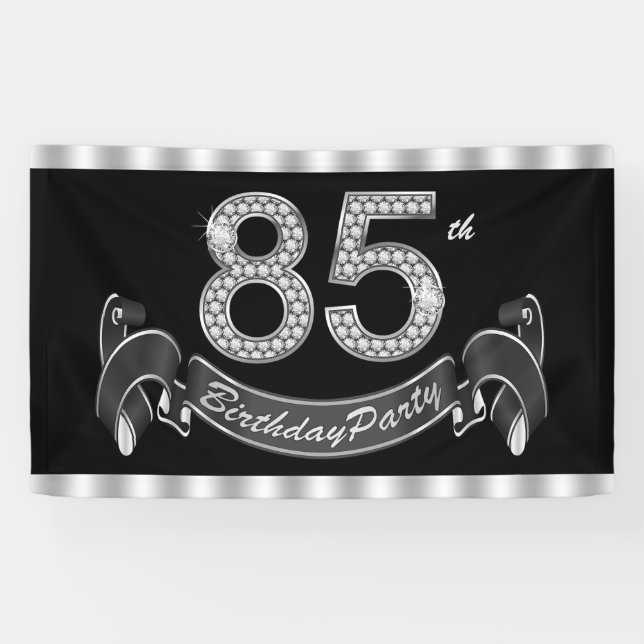 85. Geburtstagsparty Banner (Horizontal)