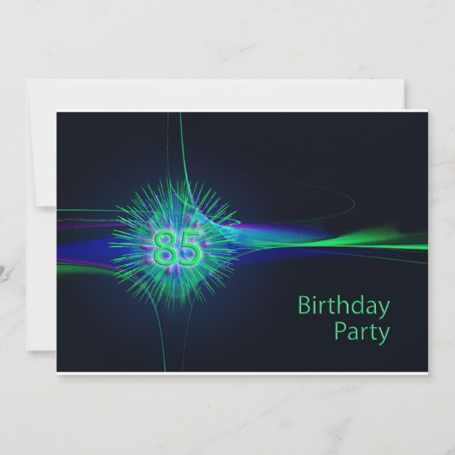 85. Geburtstagsparty Einladung (Vorderseite)