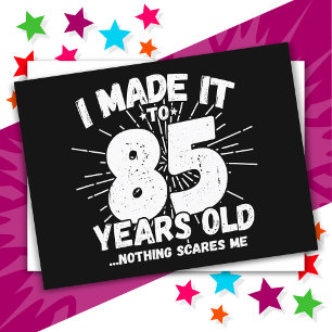 85 Jahre alt Sarcastic Meme Funny 85. Geburtstag Postkarte