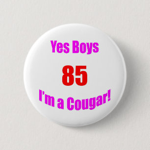 85 Puma-Geburtstag Button