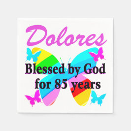 85. VON GOTT PERSONALISIERTER GEBURTSTAG NAPKINS G SERVIETTE
