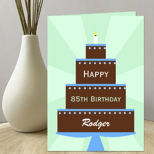 85e Anniversaire Carte Nom personnalisé