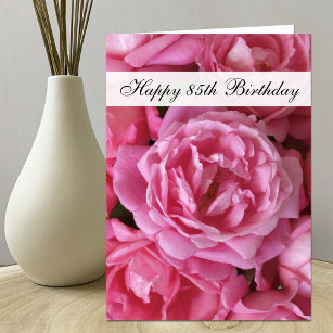 85th Geburtstags-Karte - Rosen für 85 Jahr Karte