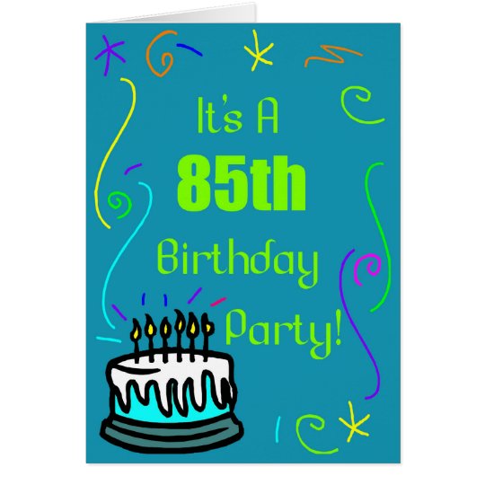 85th Geburtstags-Party Einladung