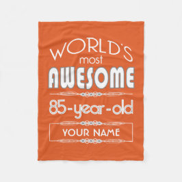 85th Geburtstags-Weltbeste fabelhafte Fleecedecke