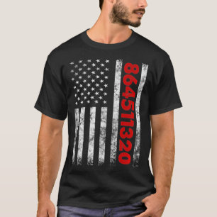 864511320 Anti-Vote Out Trump USA Flagge T-Shirt