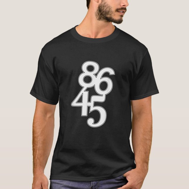 8645 Code zum Einsetzen von Trump Resist Design T  T-Shirt (Vorderseite)