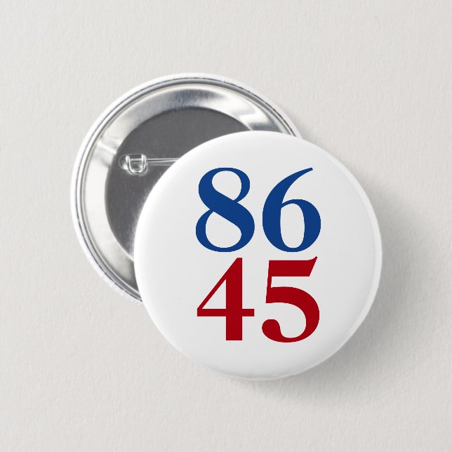 8645 gegen Trump Button (Vorne & Hinten)