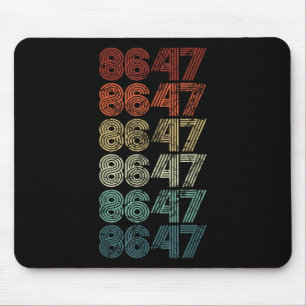 8647 Anti Trump 86 47 Retro Impeach 47 Anti-Trump Mousepad