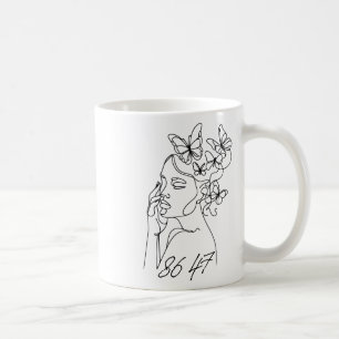 8647 Anti Trump Floral Resist 86 47 Impeach Trump Kaffeetasse