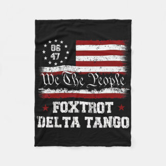 8647 Anti Trump Foxtrots Deltas Tangos Impeach 47 Fleecedecke