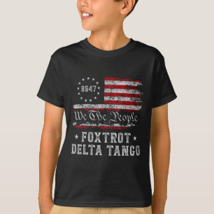 8647 Anti Trump Foxtrots Deltas Tangos Impeach 47 T-Shirt