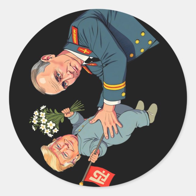 8647 Anti Trump Foxtrots Deltas Tangos Impeach Ant Runder Aufkleber (Vorderseite)